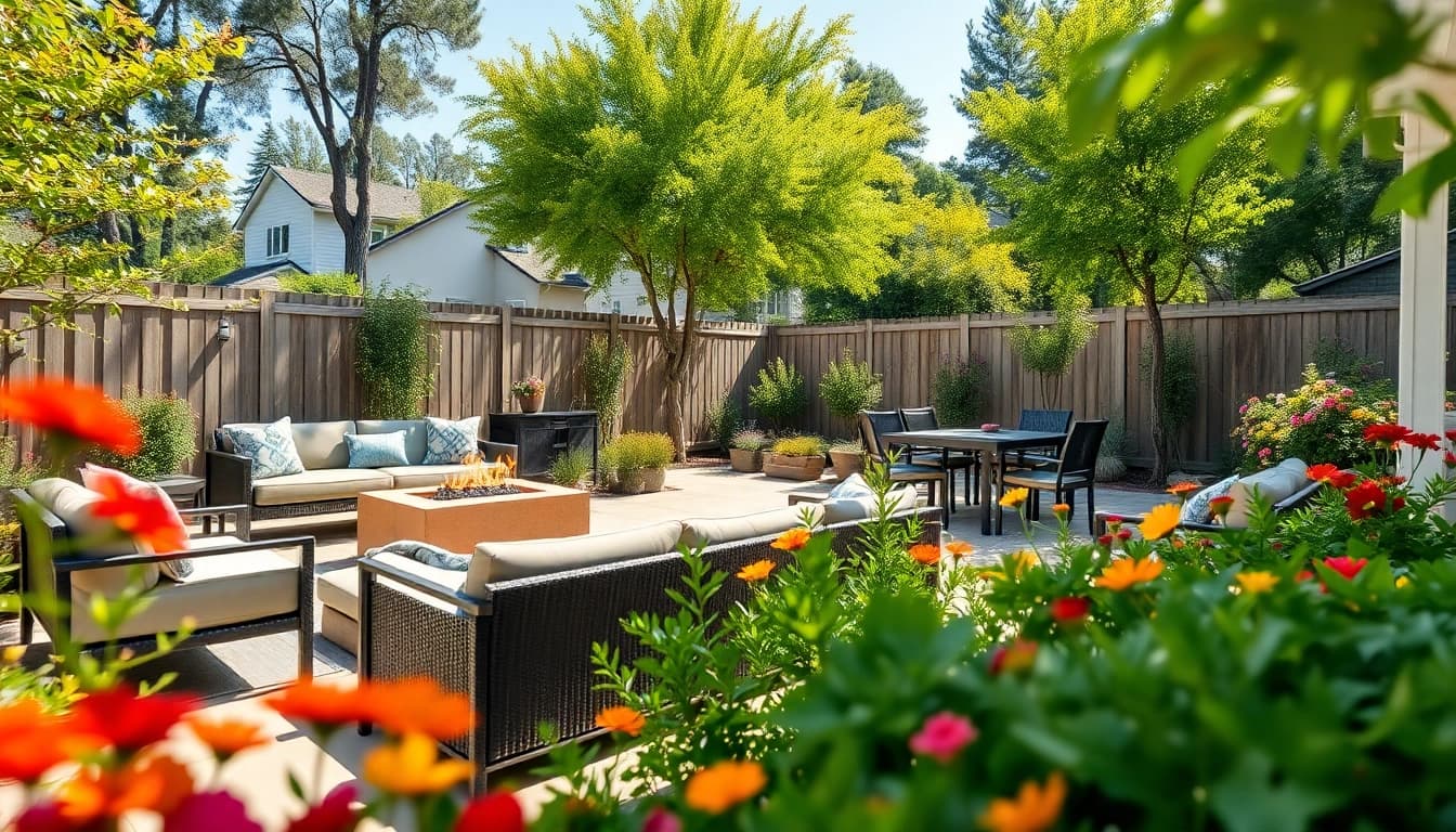Transforming a stunning backyard renovation Bay Area into a vibrant outdoor oasis with modern landscaping.