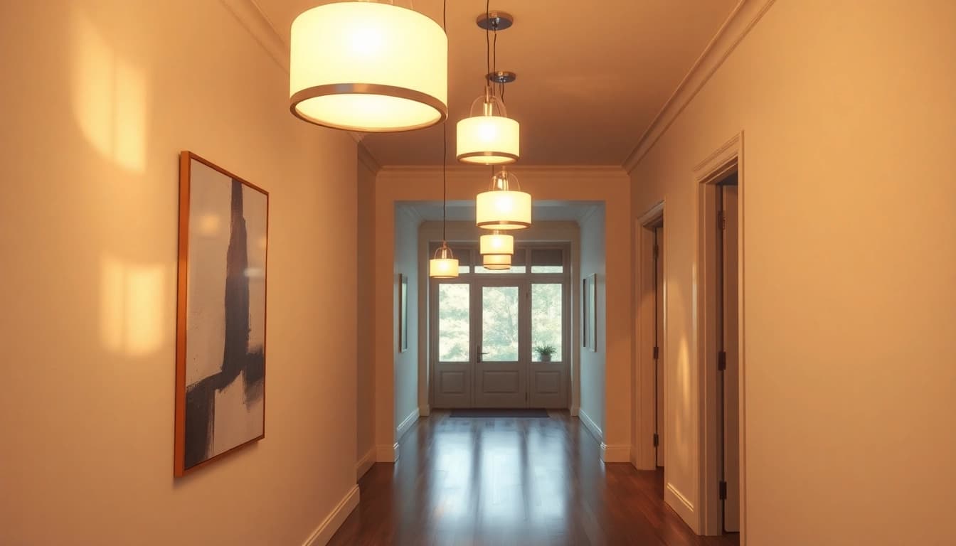 Transform your hallway with elegant light fixtures for hallway, stylishly illuminating your space.