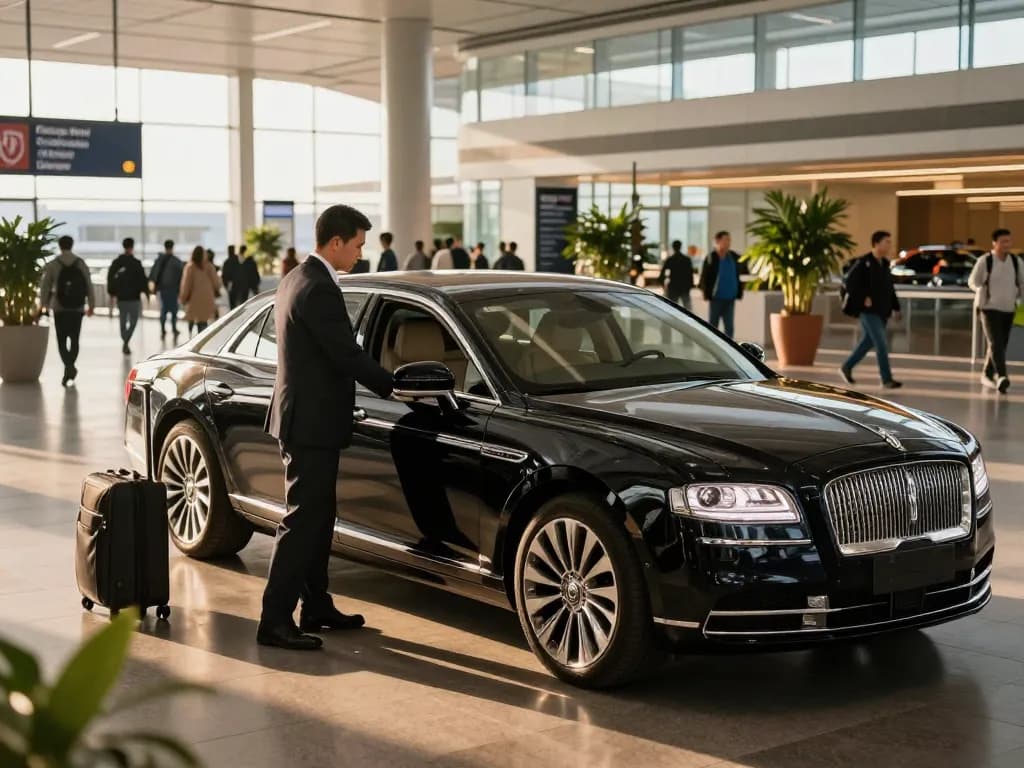 Experience Midway airport limo service with a luxe chauffeur in Chicago.