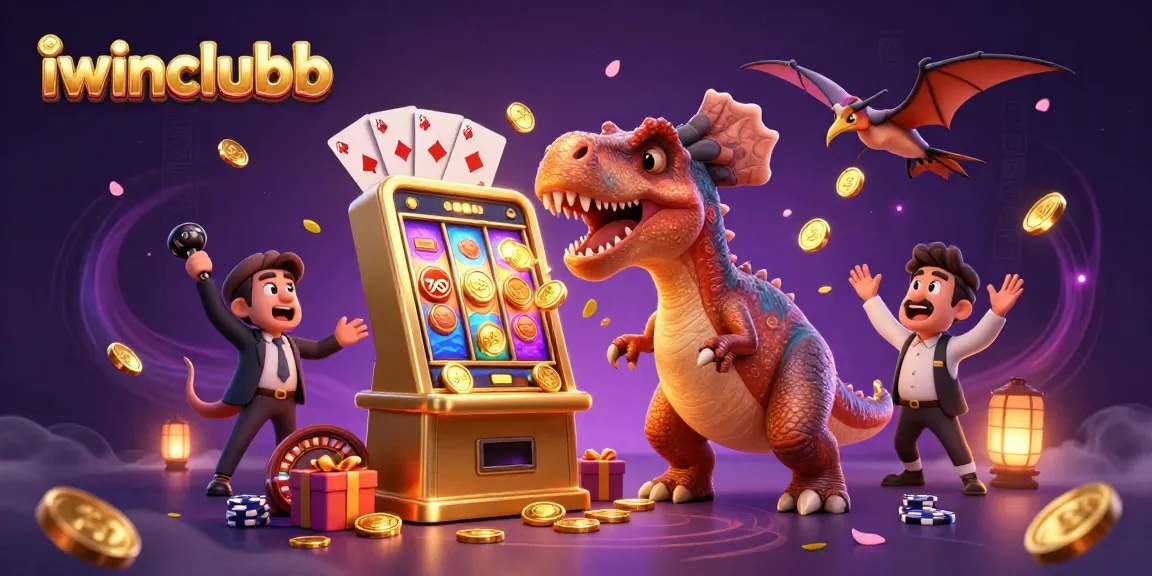 Experience thrilling jackpots at iwinclubb with a pachycephalosaurus and exciting casino elements!