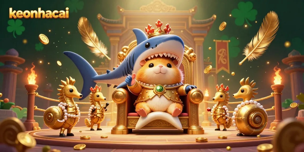 Engage with keonhacai in this vibrant 3D casino-themed showdown featuring a hamster king.