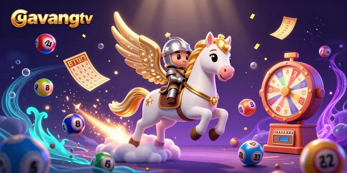 Engage in thrilling lottery adventures with gavangtv, featuring vibrant lottery balls and exciting game elements.