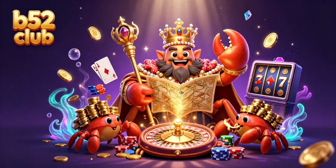 Experience the excitement of b52 club with vibrant casino elements and dynamic characters.