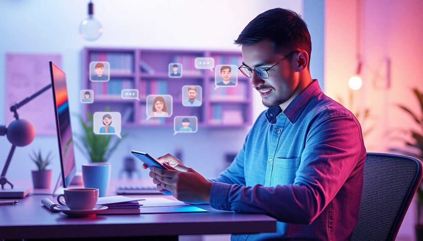 Engaging interaction with Crushon AI showcasing personalized chat experiences.