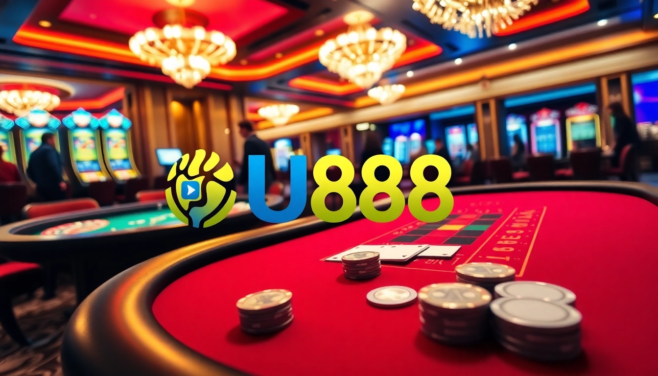 Experience the thrill of U888 casino games with engaging poker and roulette tables.