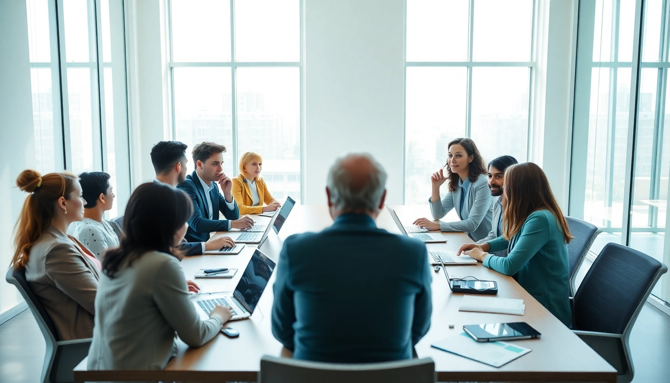 Finding the ideal career through group discussion in a professional setting.