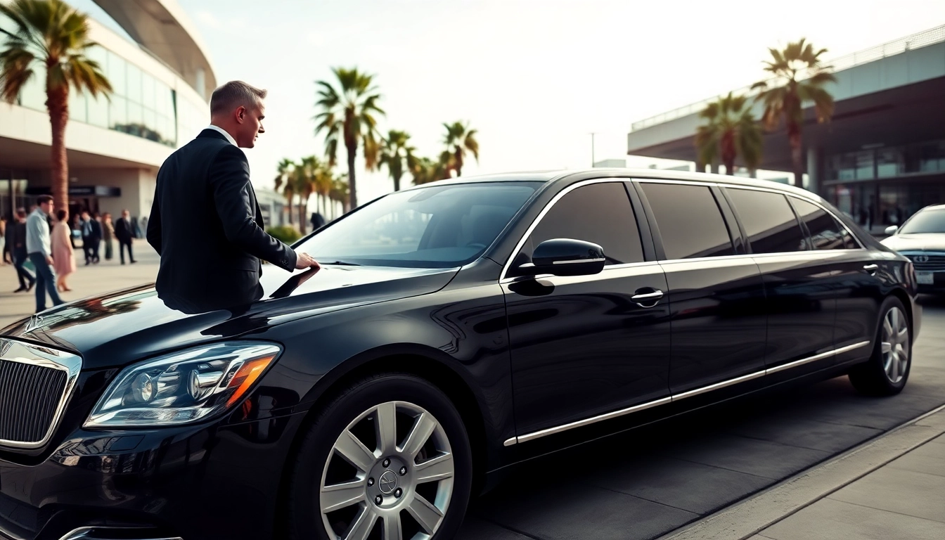 Hollywood Town Car and Limousine service at LAX with a luxury sedan and professional chauffeur.