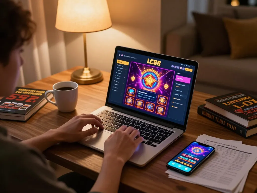 Engaging gameplay on LC88 online casino with a player managing their betting strategy.