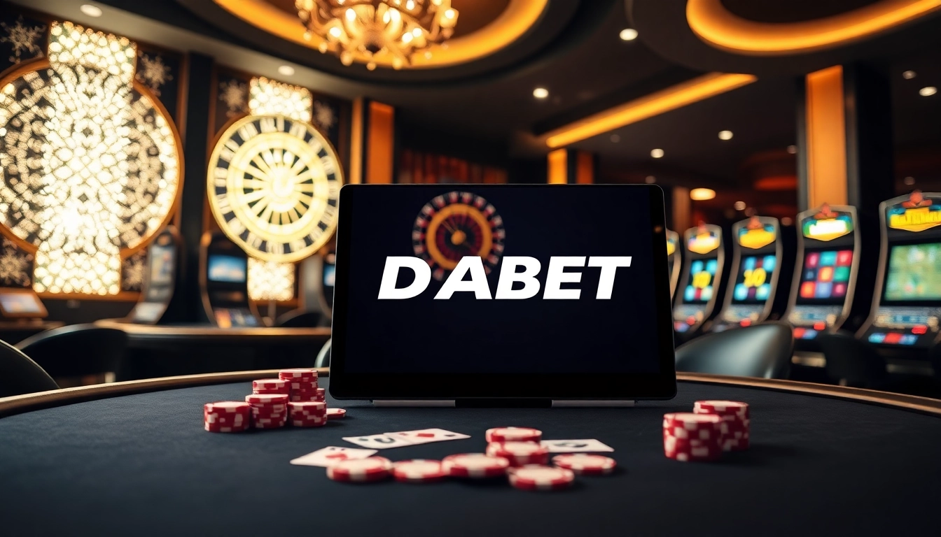 DABET enhances engagement with a captivating poker scene featuring luxurious elements and dynamic gameplay.