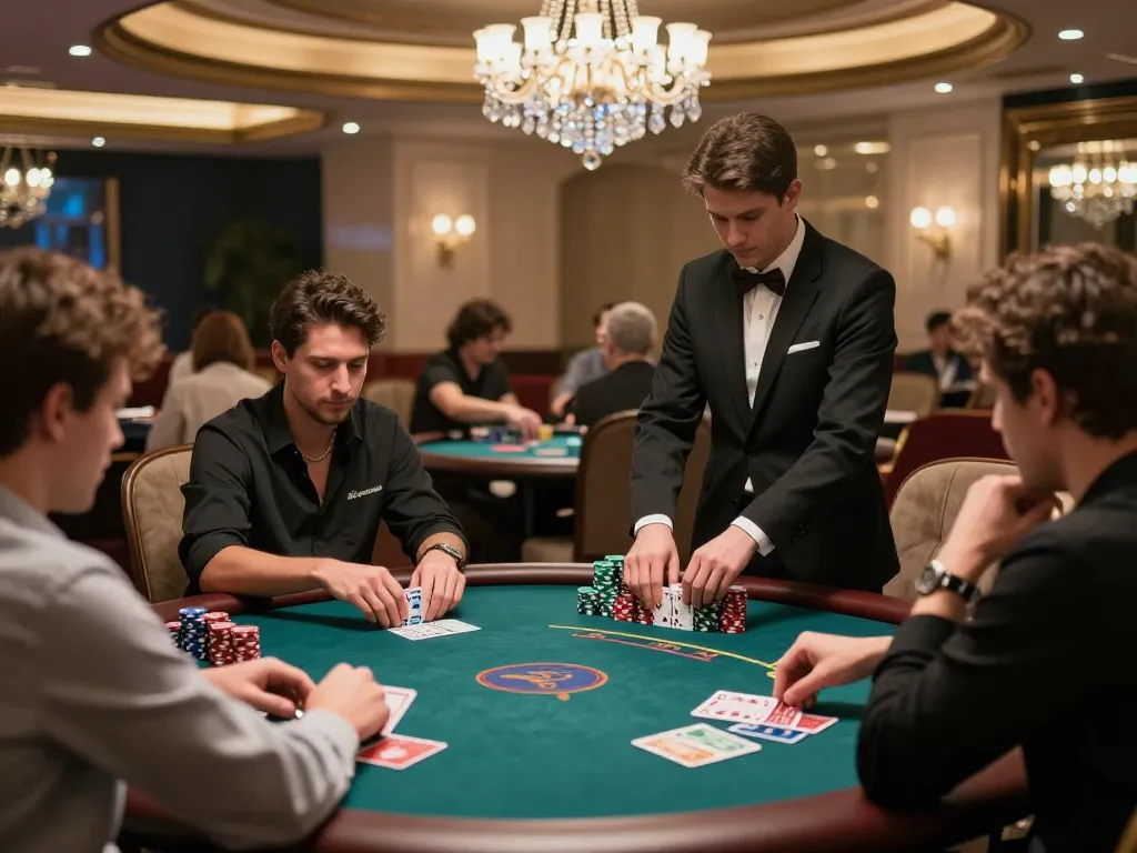 Experience high-stakes poker gameplay at uu88 in a luxurious VIP gaming area.