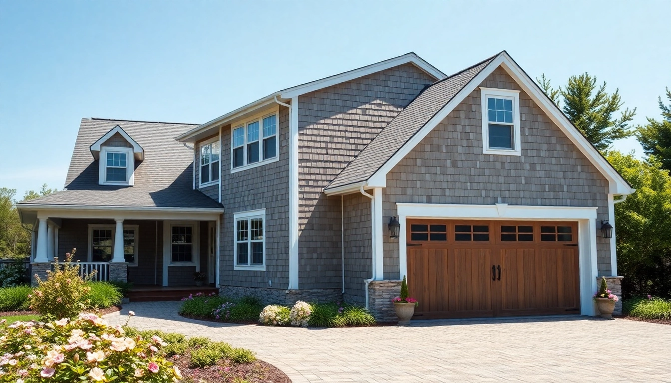 Explore stunning cape cod homes with attached garages surrounded by beautiful landscaping.