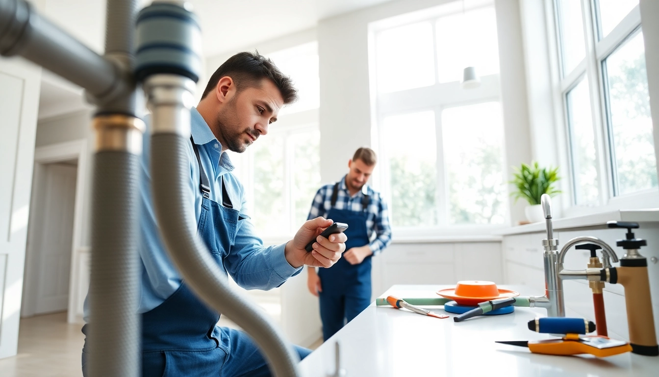 Engaged plumber showcasing whole house repiping services St Petersburg FL in action, emphasizing skill and detail.