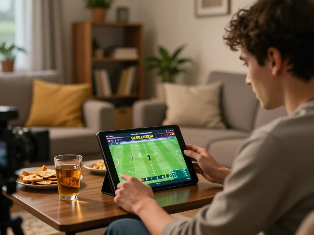 Watching Socolive trực tiếp bóng đá on a tablet while placing bets.