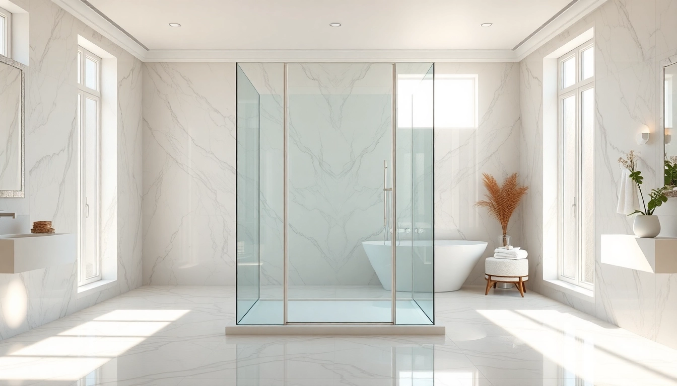 Experience elegant showers au with a luxurious modern shower setup surrounded by sophisticated decor.
