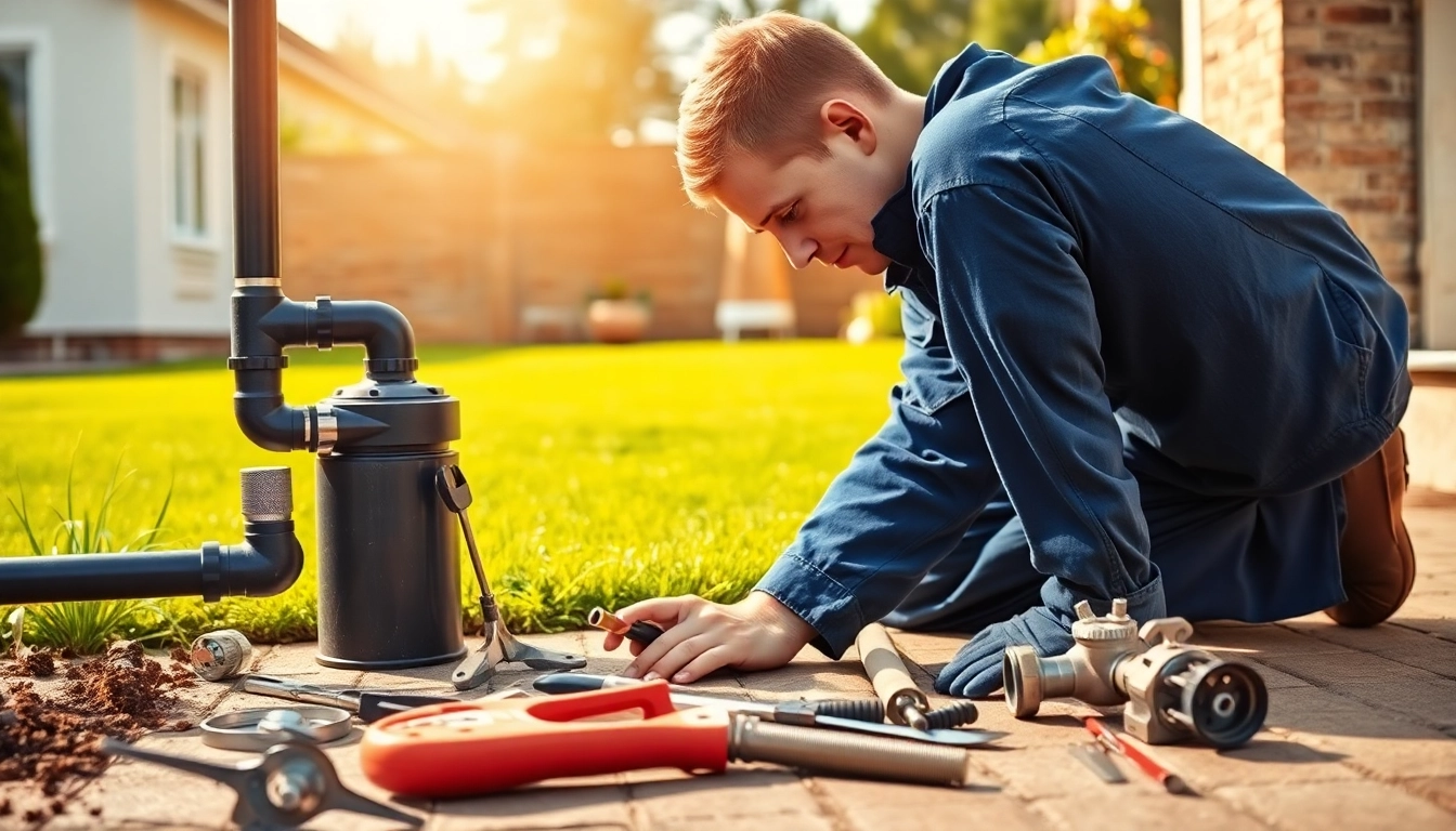 Find a reliable plumber near me fixing pipes in a residential area.