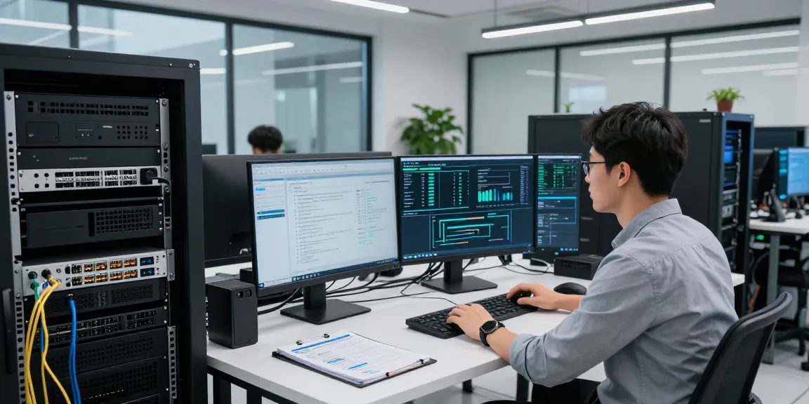 VDS kirala services showcased in a modern tech workspace with server monitoring.