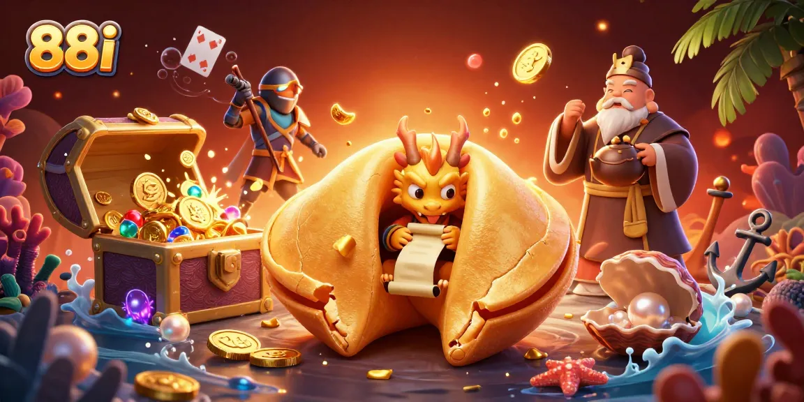 Engage in thrilling gaming at 88i, highlighted by vibrant casino elements and dynamic characters.