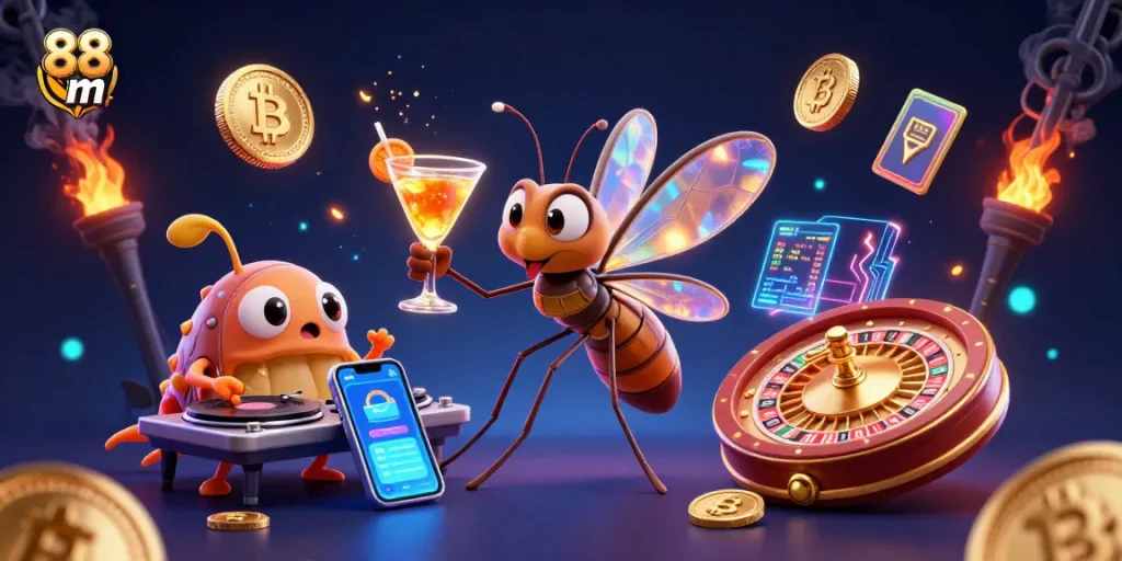 Join the excitement at 88 m with dynamic scenes of interactive casino gaming.