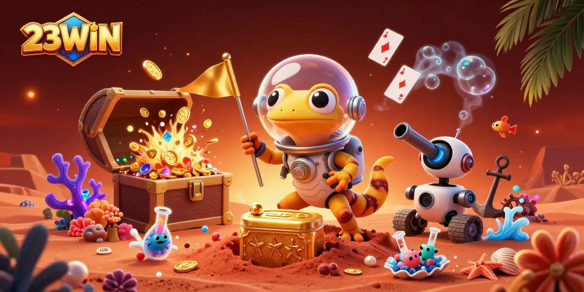 Experience the thrill of 23WIN with exclusive golden casino treasures and vibrant gameplay.